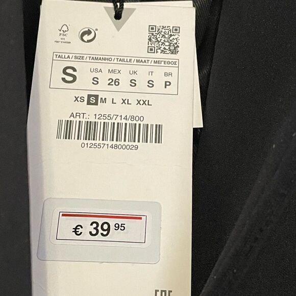 NEW ZARA NEOPRENE EFFECT BLAZER NWT - Picture 7 of 8